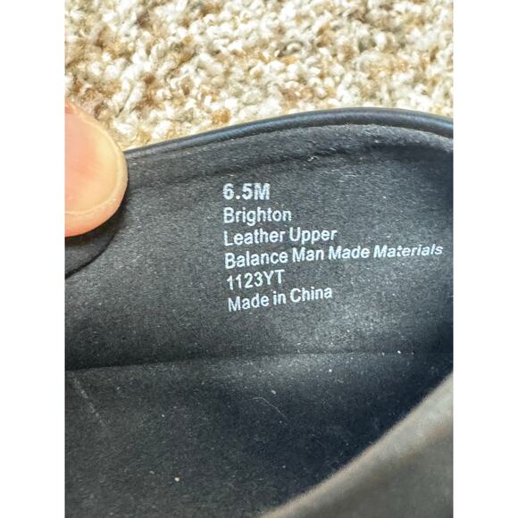 Women's AEROSOLES Brighton Black Leather Slip on Uppers, size 6.5 - Picture 7 of 10